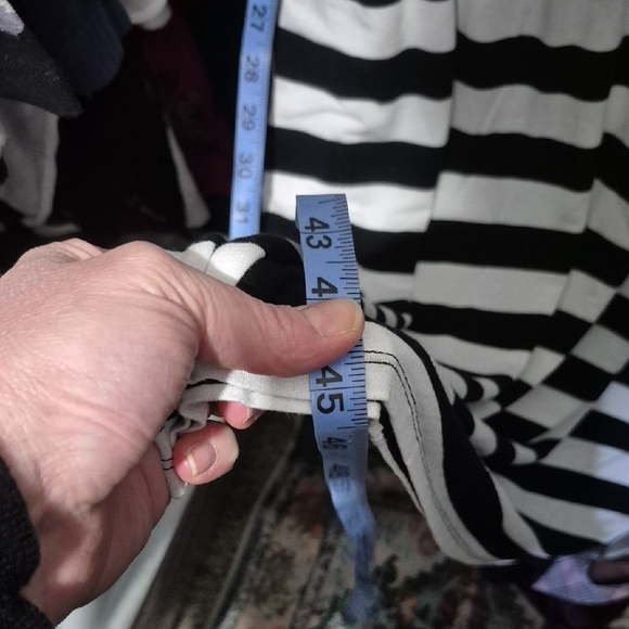 Lane Bryant Black and White Striped Dress - Picture 4 of 5